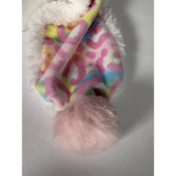 Squishmallow Michela Earflap Hat Pink Leopard Girl’s Beanie One Size - Picture 6 of 11